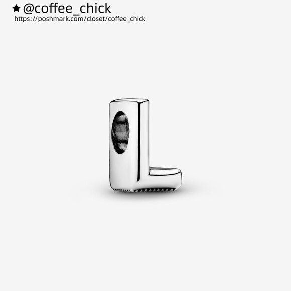 Pandora Letter L Alphabet Charm - Picture 1 of 6